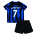 Maillot de foot Inter Milan Juan Cuadrado #7 Domicile vêtements enfant 2023-24 Manches Courtes (+ pantalon court)